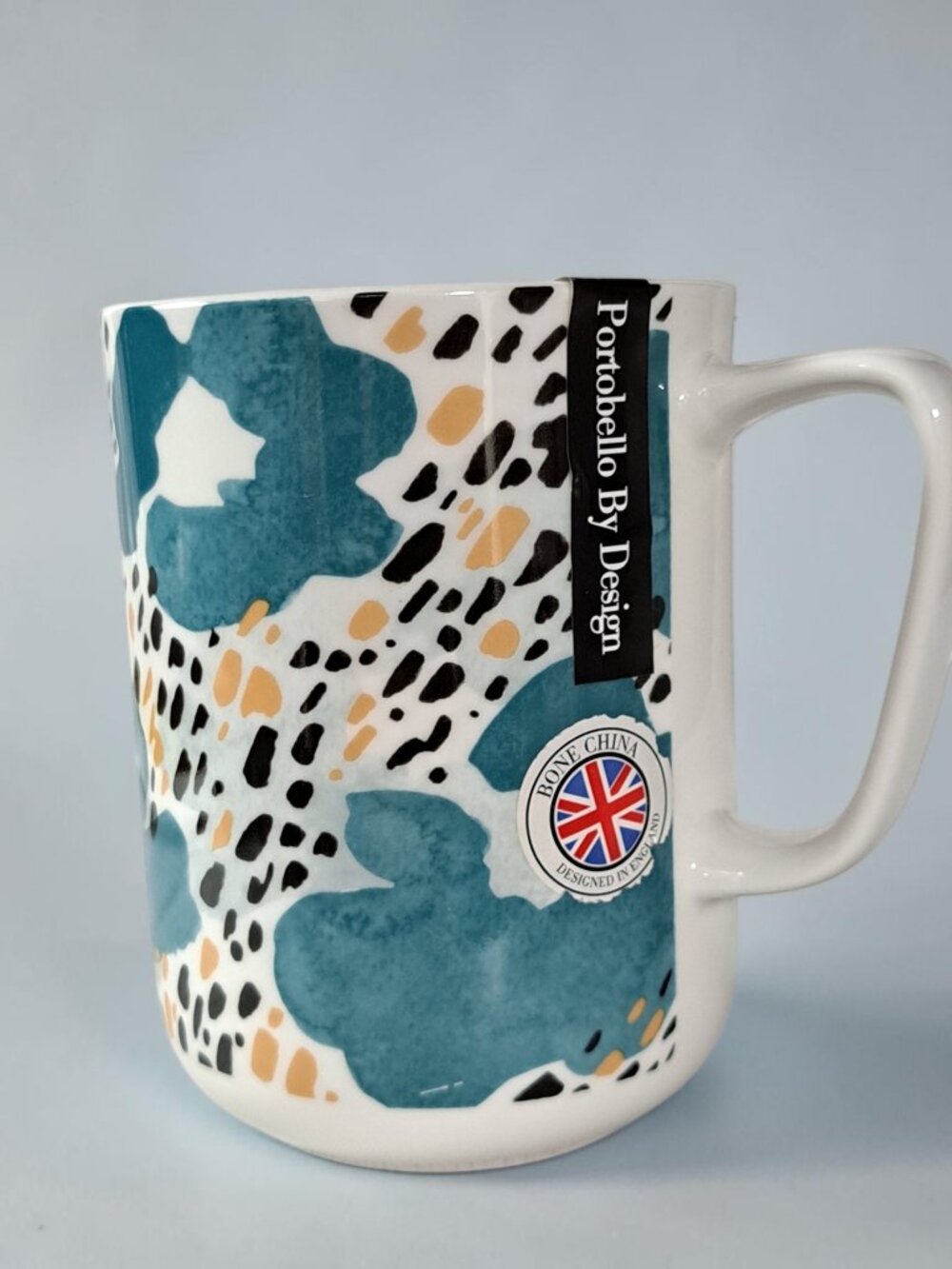 Portobello by Design Abstract Flowers and Spots Bone China Mug Cup